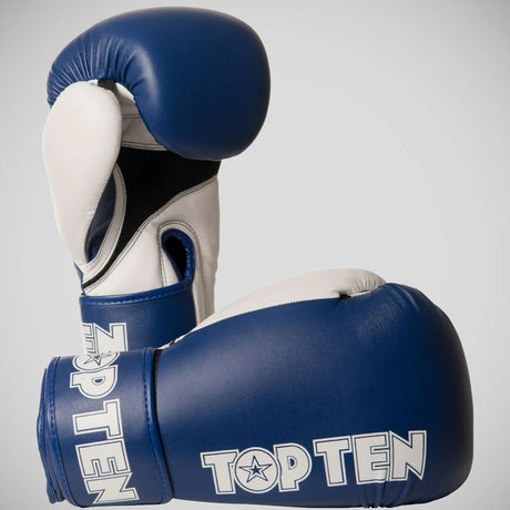 Blue/White Top Ten XLP Boxing Gloves    at Bytomic Trade and Wholesale