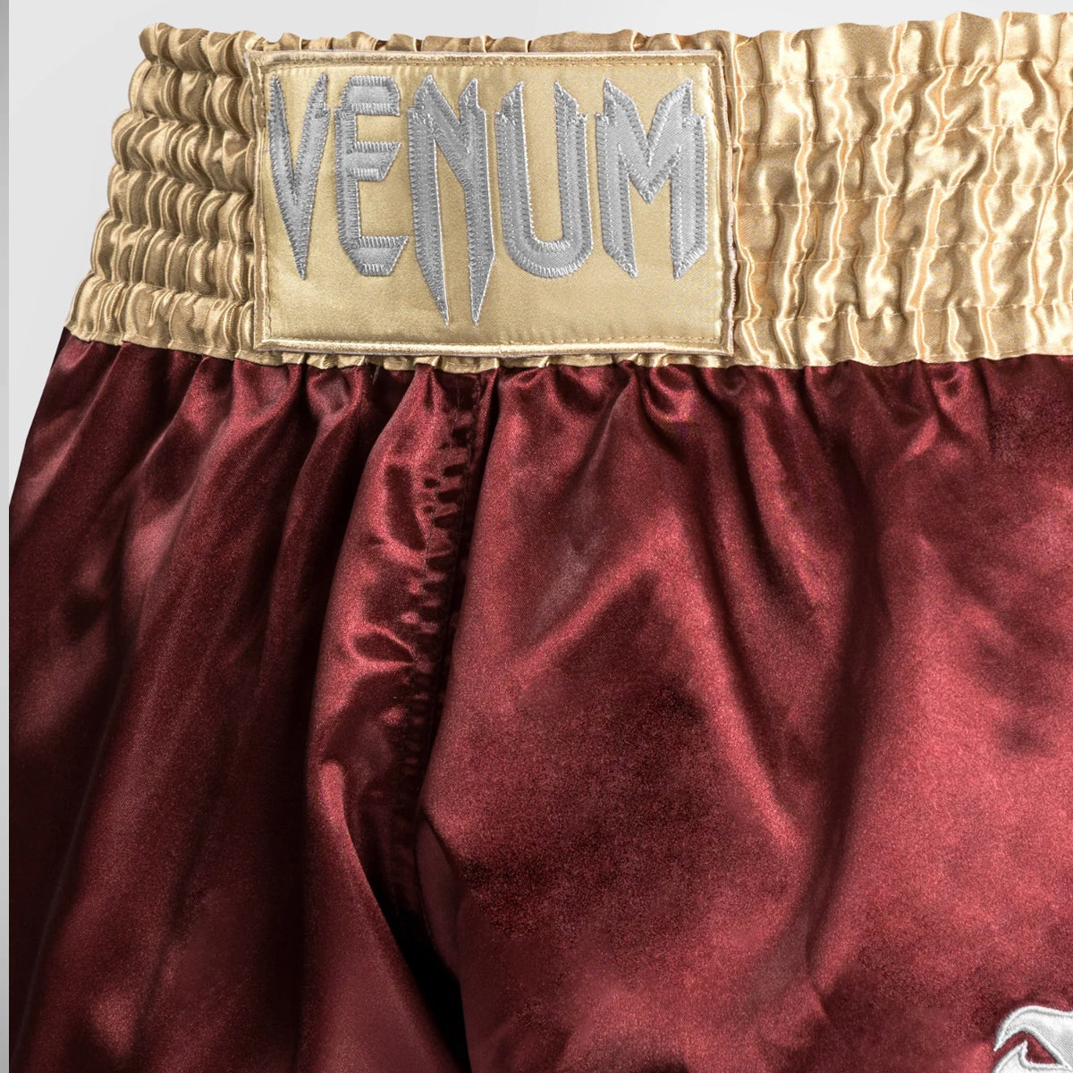 Venum Classic Muay Thai Shorts Burgundy/Gold/White at Bytomic Trade and Wholesale