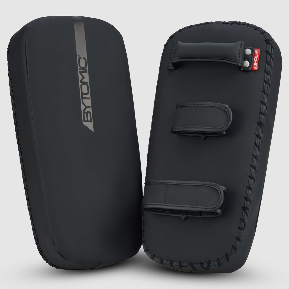 Black/Black Bytomic Red Label Flat Thai Pads at Bytomic Trade and Wholesale