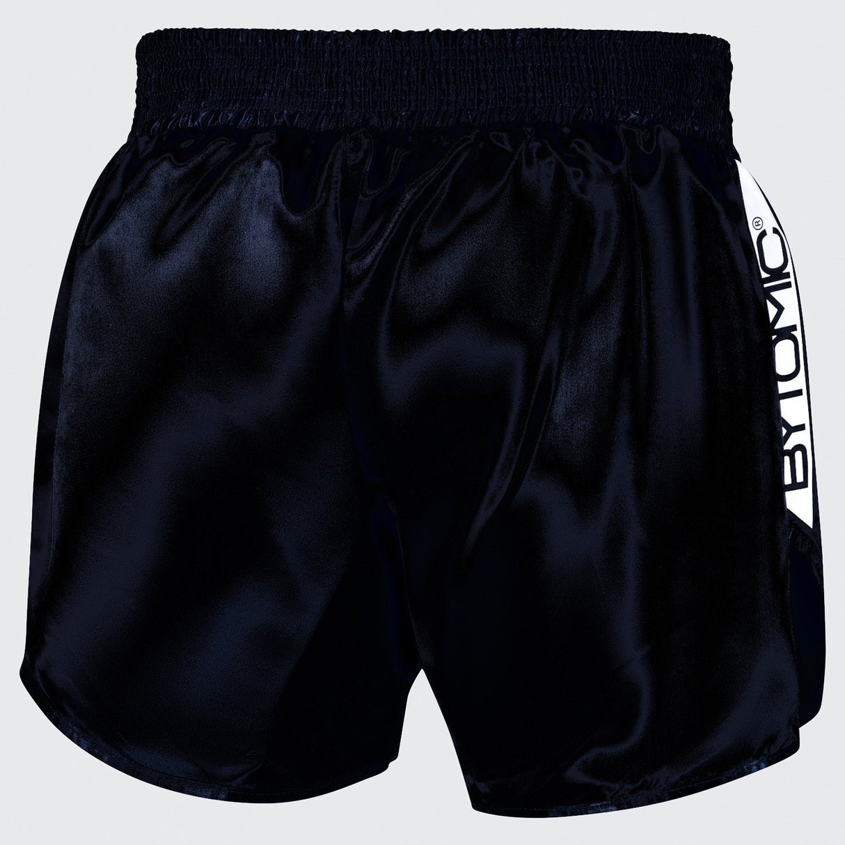 Black/White Bytomic Red Label Muay Thai Shorts at Bytomic Trade and Wholesale