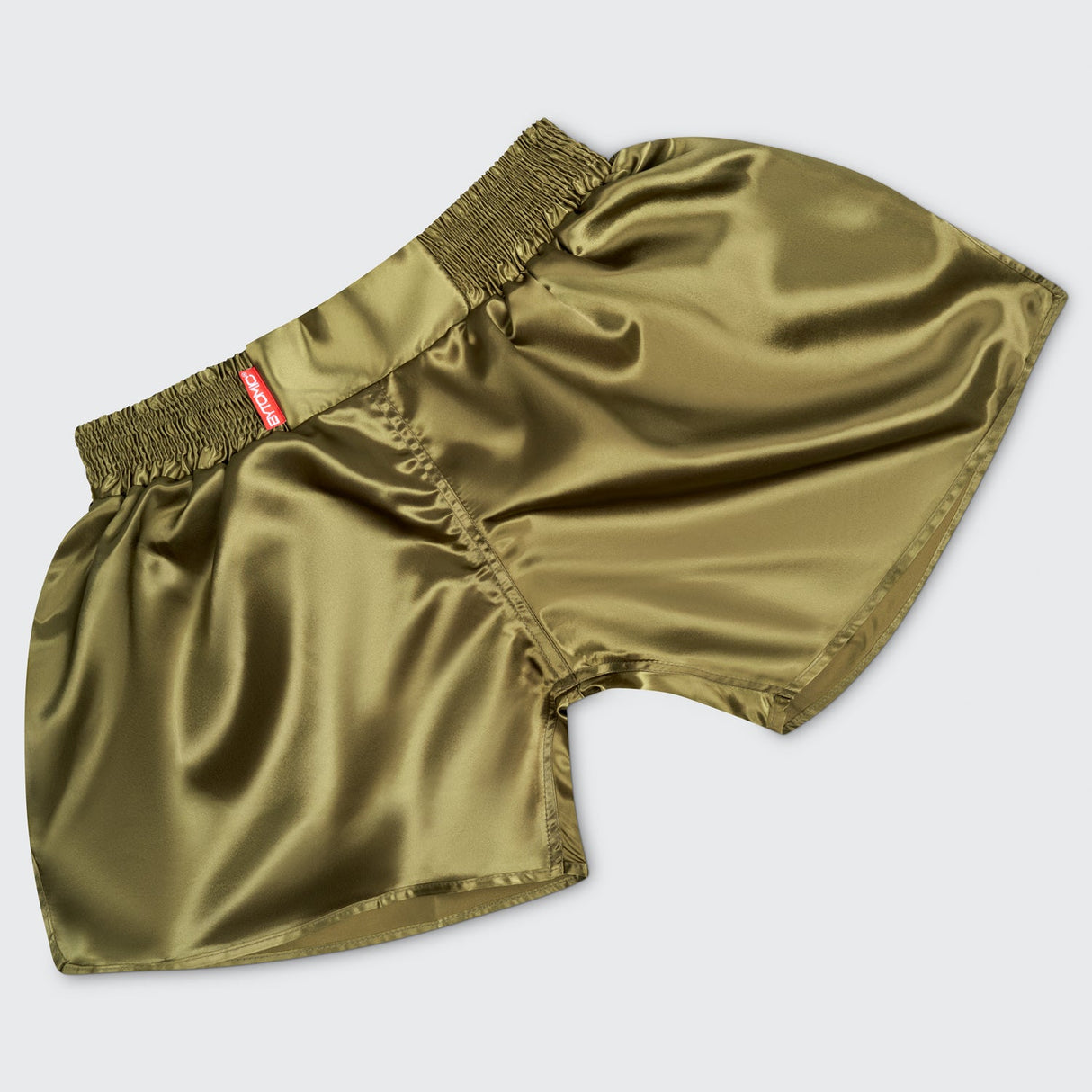 Khaki/Black Bytomic Red Label Muay Thai Shorts at Bytomic Trade and Wholesale