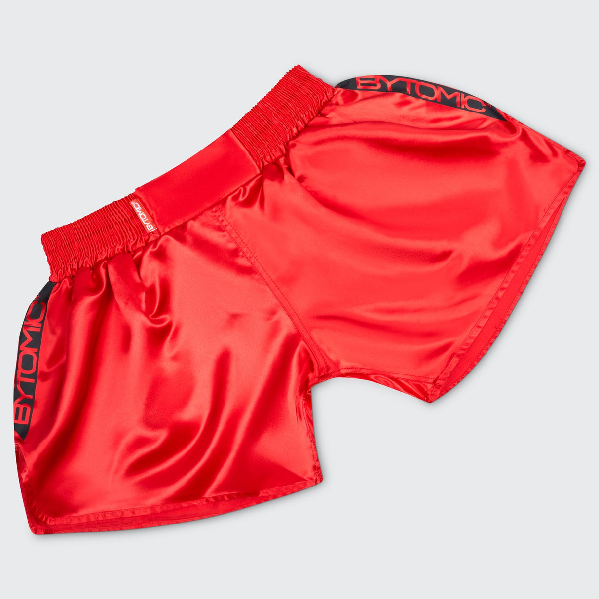 Red Bytomic Red Label Muay Thai Shorts at Bytomic Trade and Wholesale