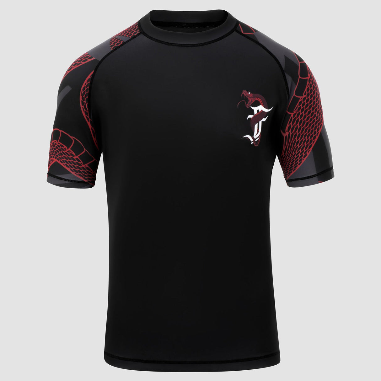 Fumetsu Anaconda Short Sleeve Rash Guard Black/Red at Bytomic Trade and Wholesale