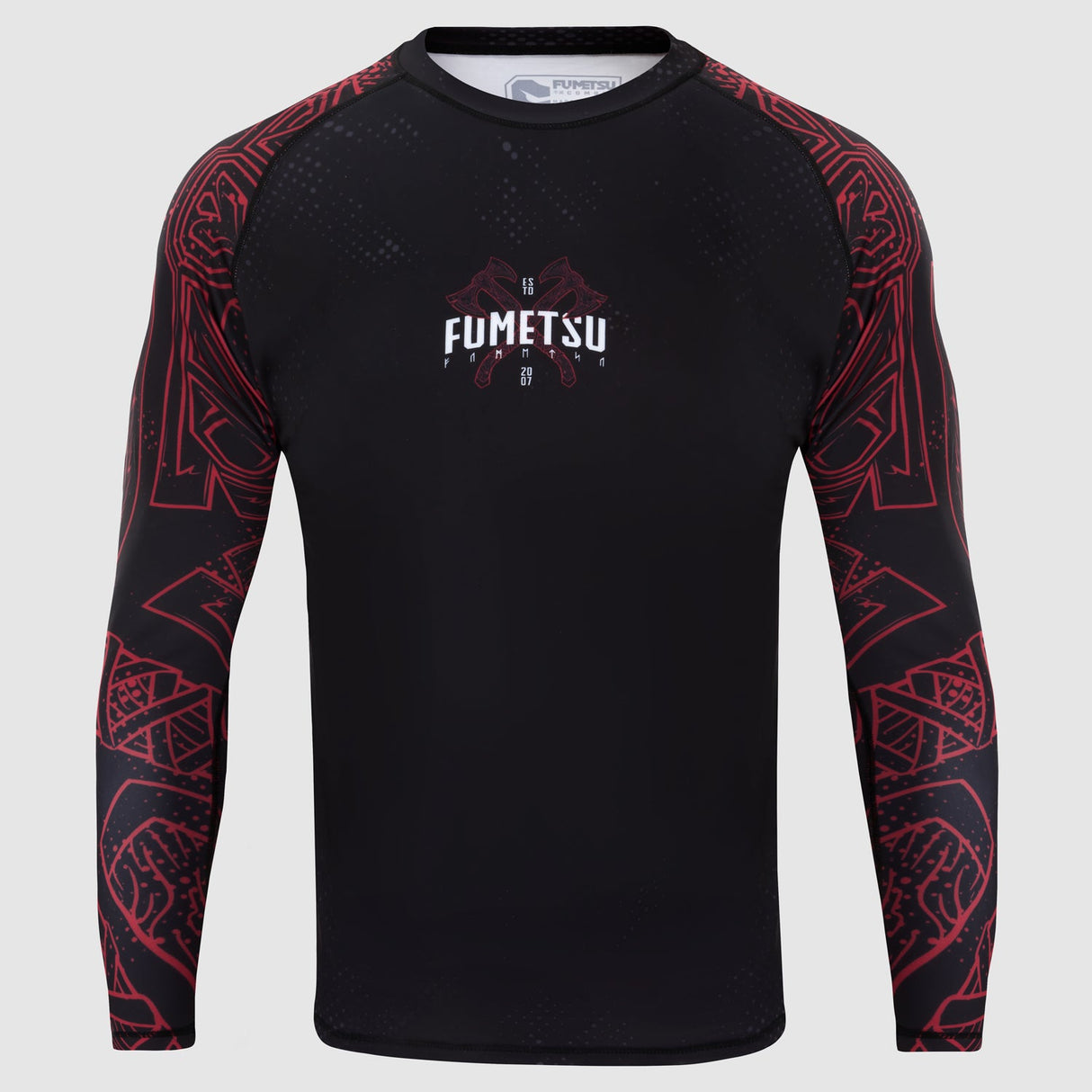 Black/Red Fumetsu Berserker Long Sleeve Rash Guard at Bytomic Trade and Wholesale