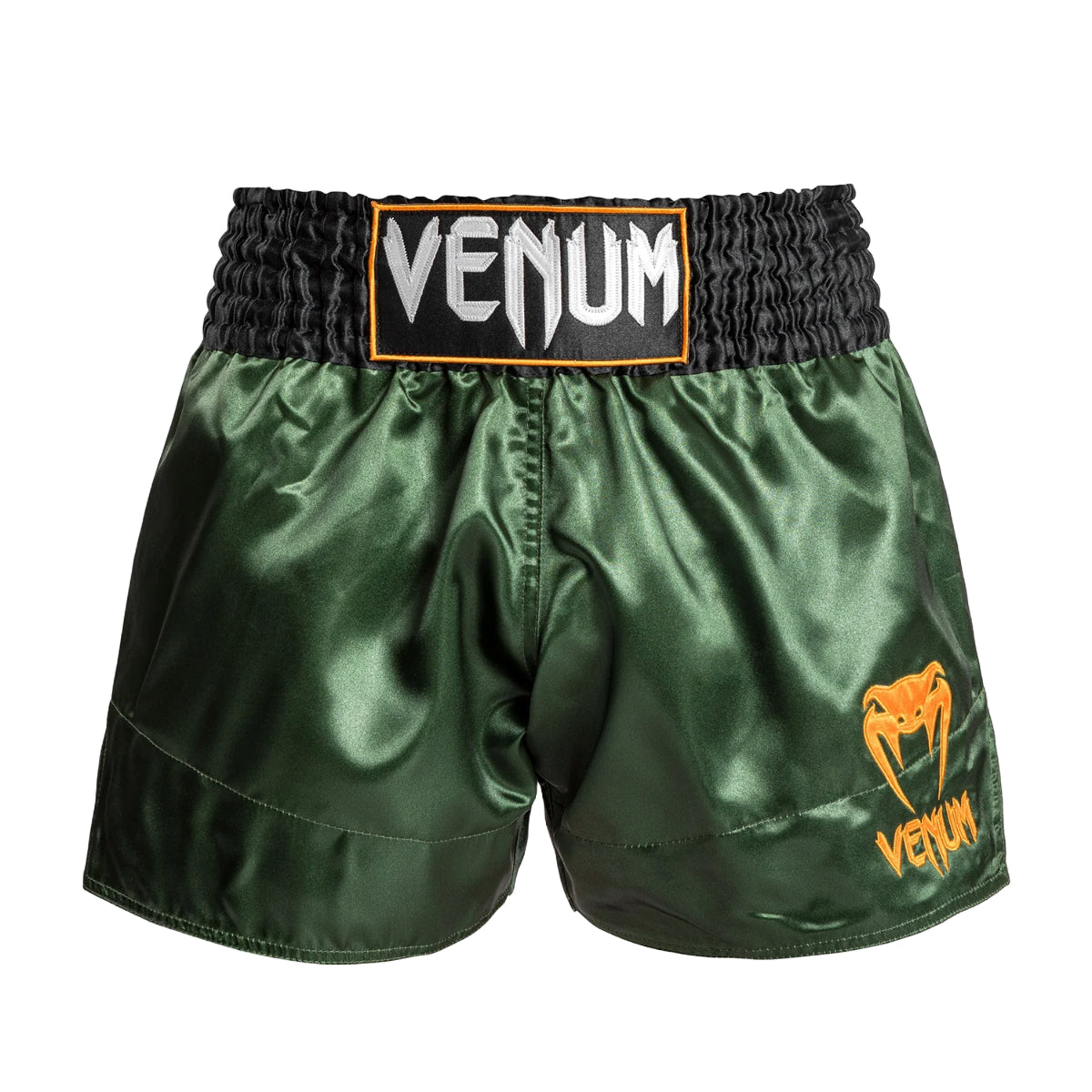 Venum Classic Muay Thai Shorts Green/Black/Gold at Bytomic Trade and Wholesale