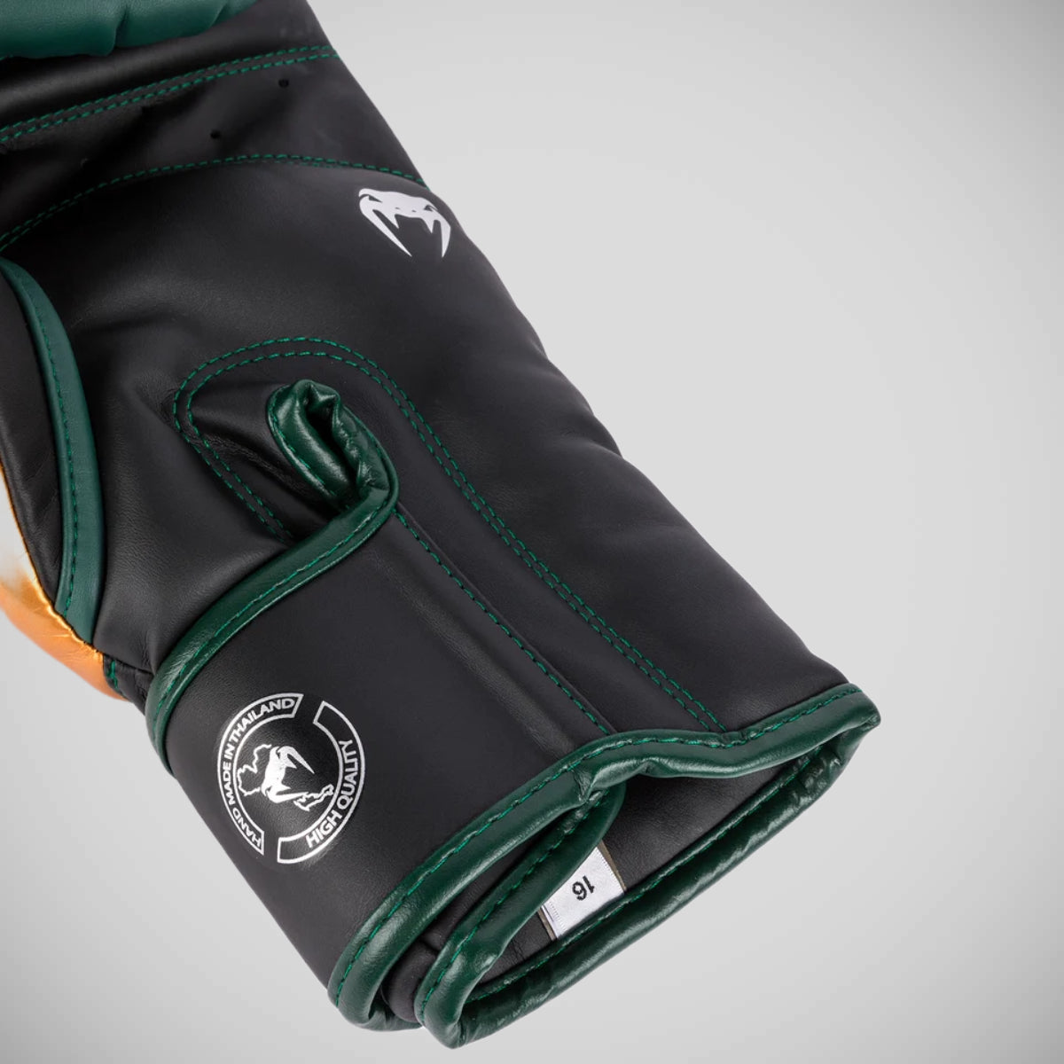 Green/Bronze/Silver Venum Elite Boxing Gloves at Bytomic Trade and Wholesale