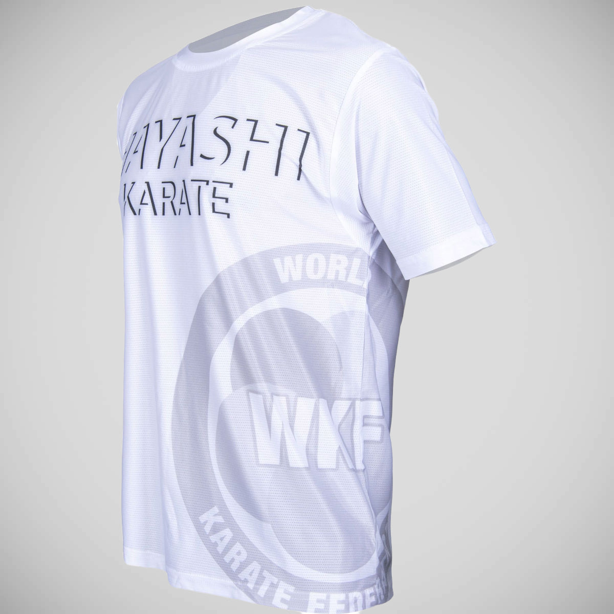 White Hayashi WKF Shade T-Shirt at Bytomic Trade and Wholesale