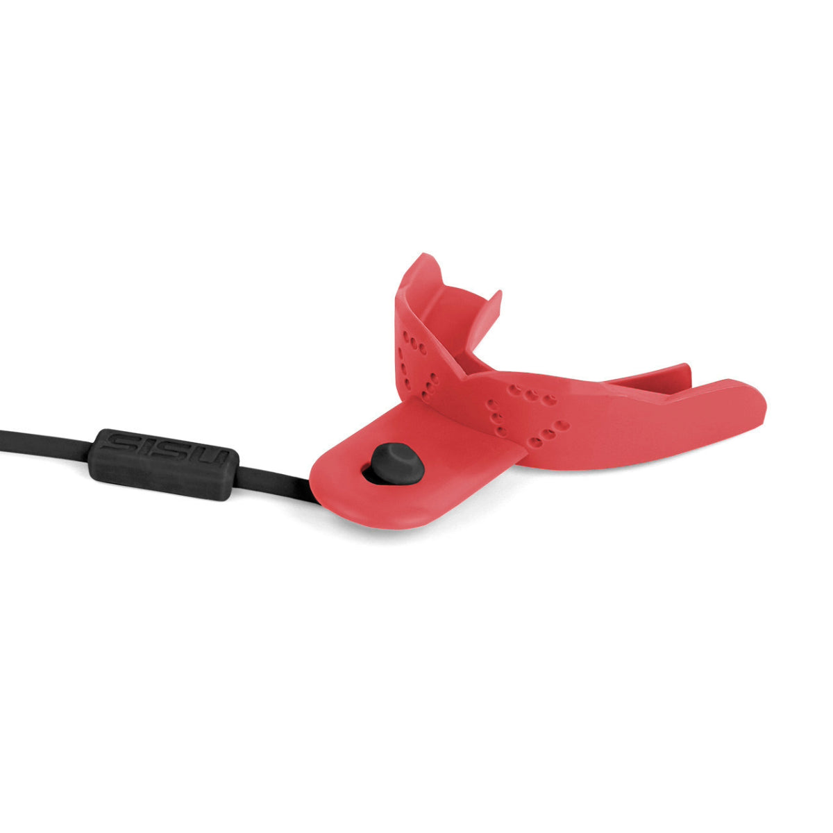 Intense Red SISU 3D Junior Tether Mouth Guard at Bytomic Trade and Wholesale