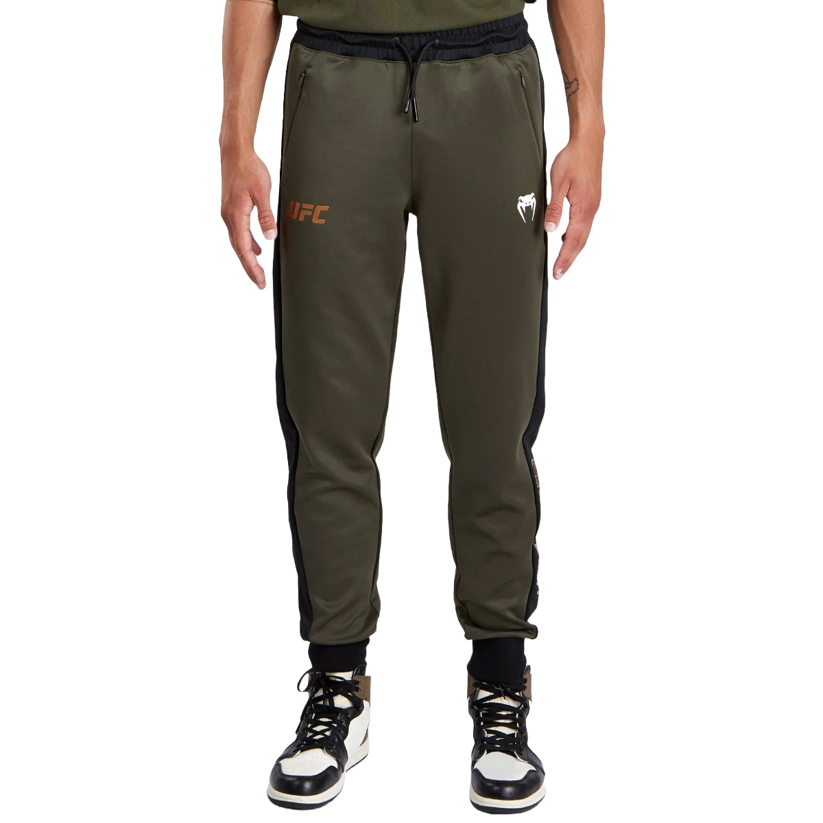 Khaki/Bronze Venum UFC Adrenaline Authentic Fight Week Joggers at Bytomic Trade and Wholesale