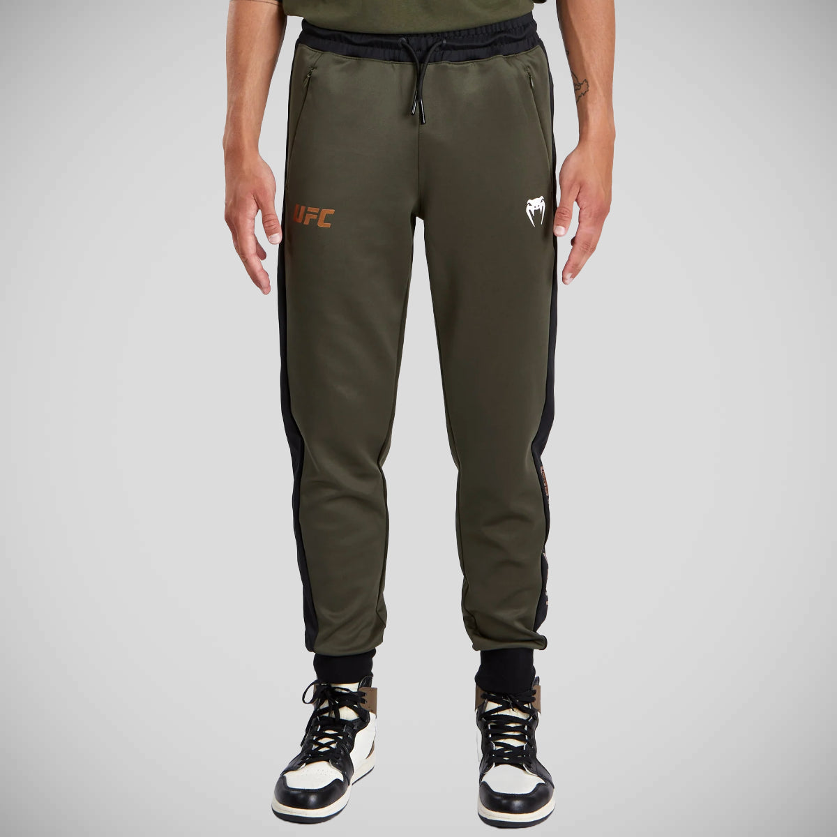 Khaki/Bronze Venum UFC Adrenaline Authentic Fight Week Joggers at Bytomic Trade and Wholesale