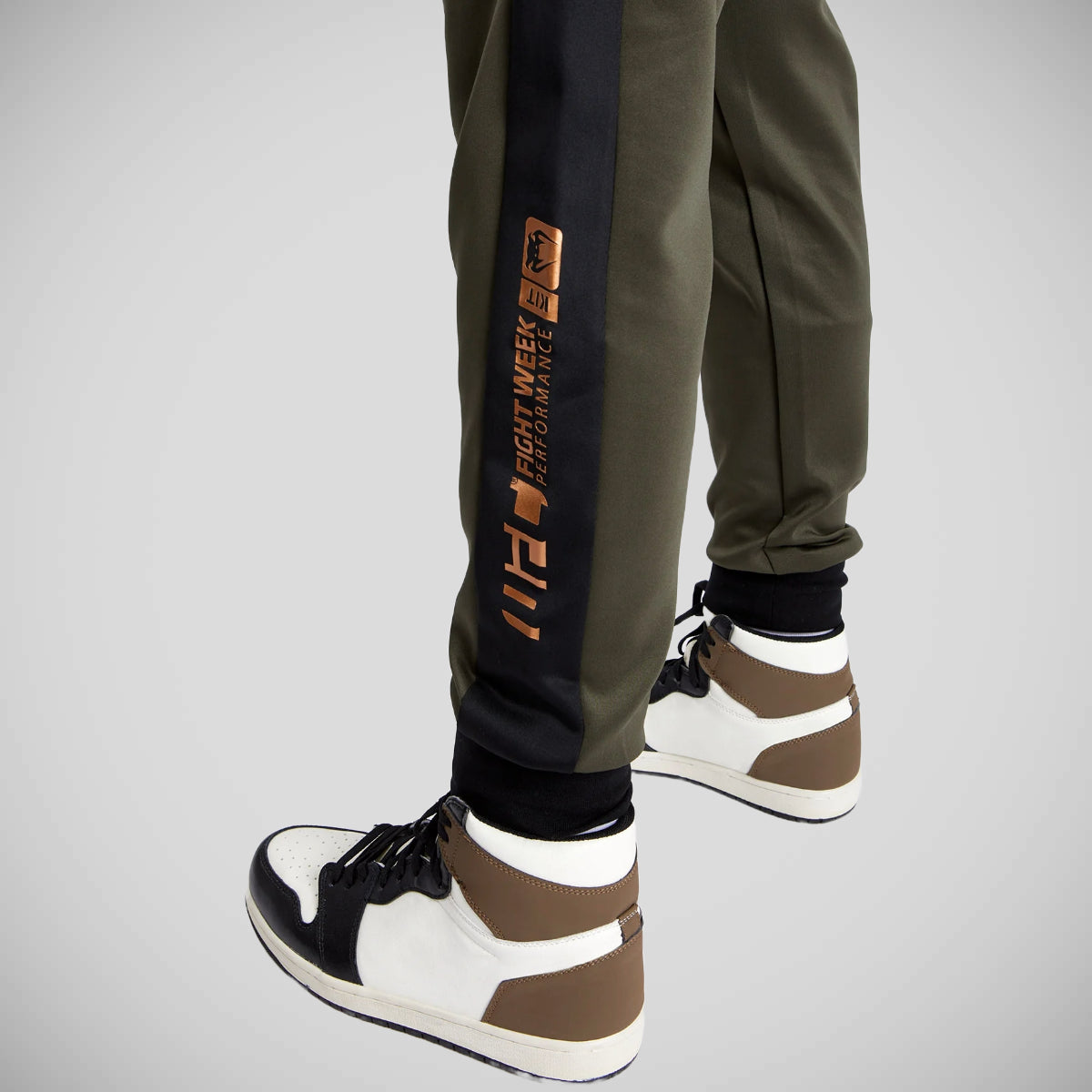 Khaki/Bronze Venum UFC Adrenaline Authentic Fight Week Joggers at Bytomic Trade and Wholesale