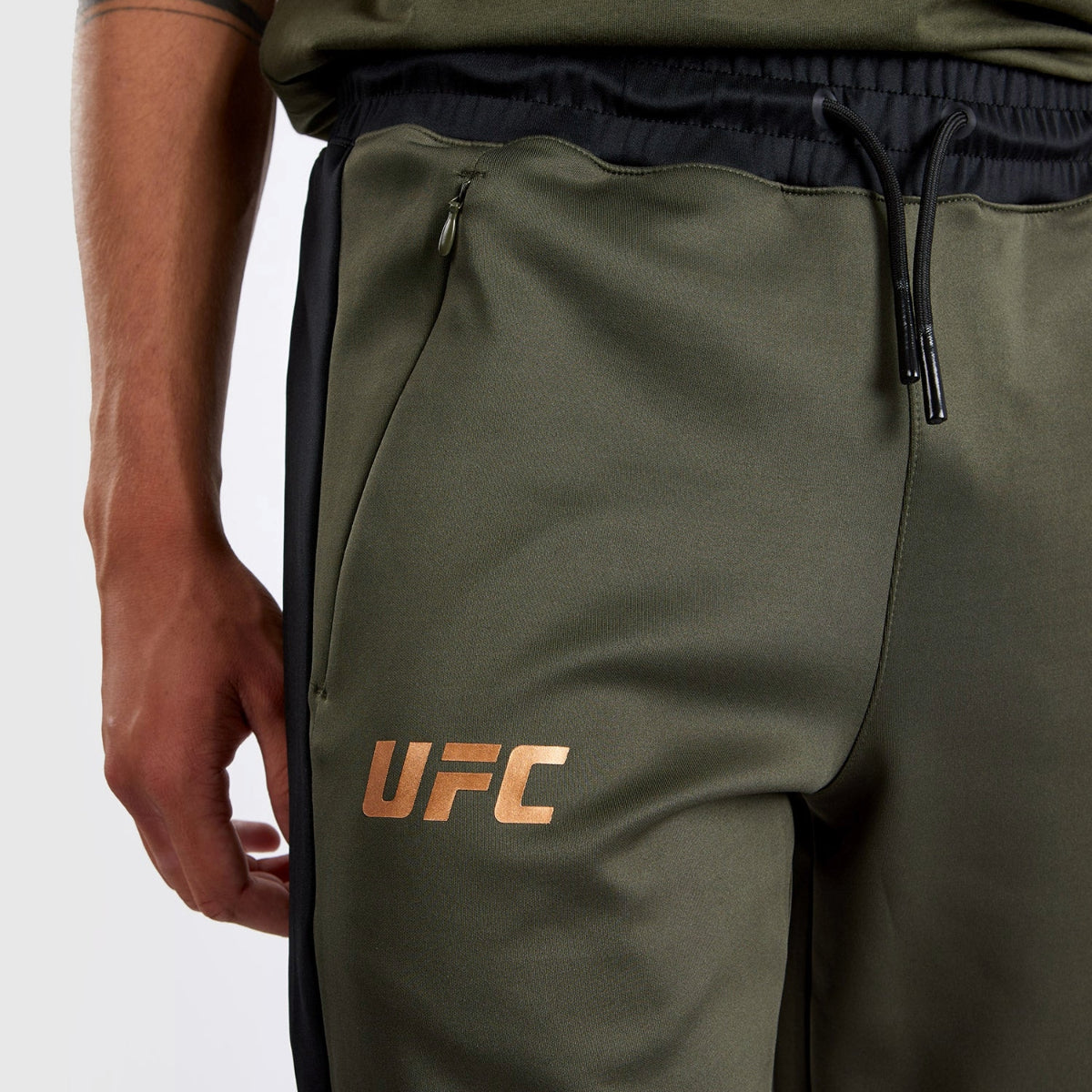 Khaki/Bronze Venum UFC Adrenaline Authentic Fight Week Joggers at Bytomic Trade and Wholesale
