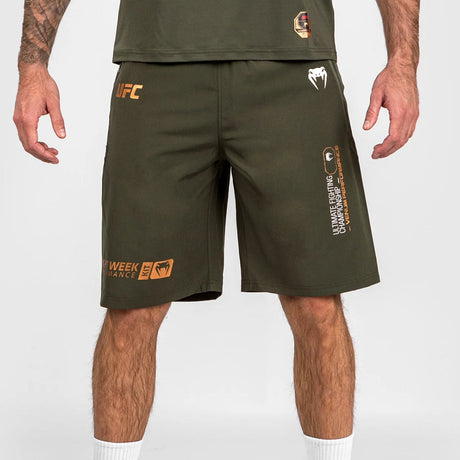 Khaki/Bronze Venum UFC Adrenaline Authentic Fight Week Performance Shorts    at Bytomic Trade and Wholesale