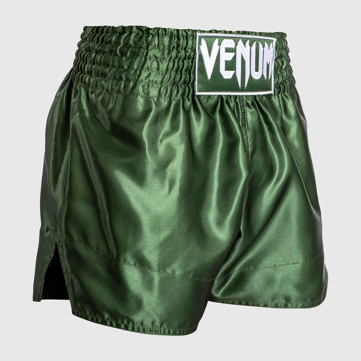 Venum Classic Muay Thai Shorts Khaki/White at Bytomic Trade and Wholesale