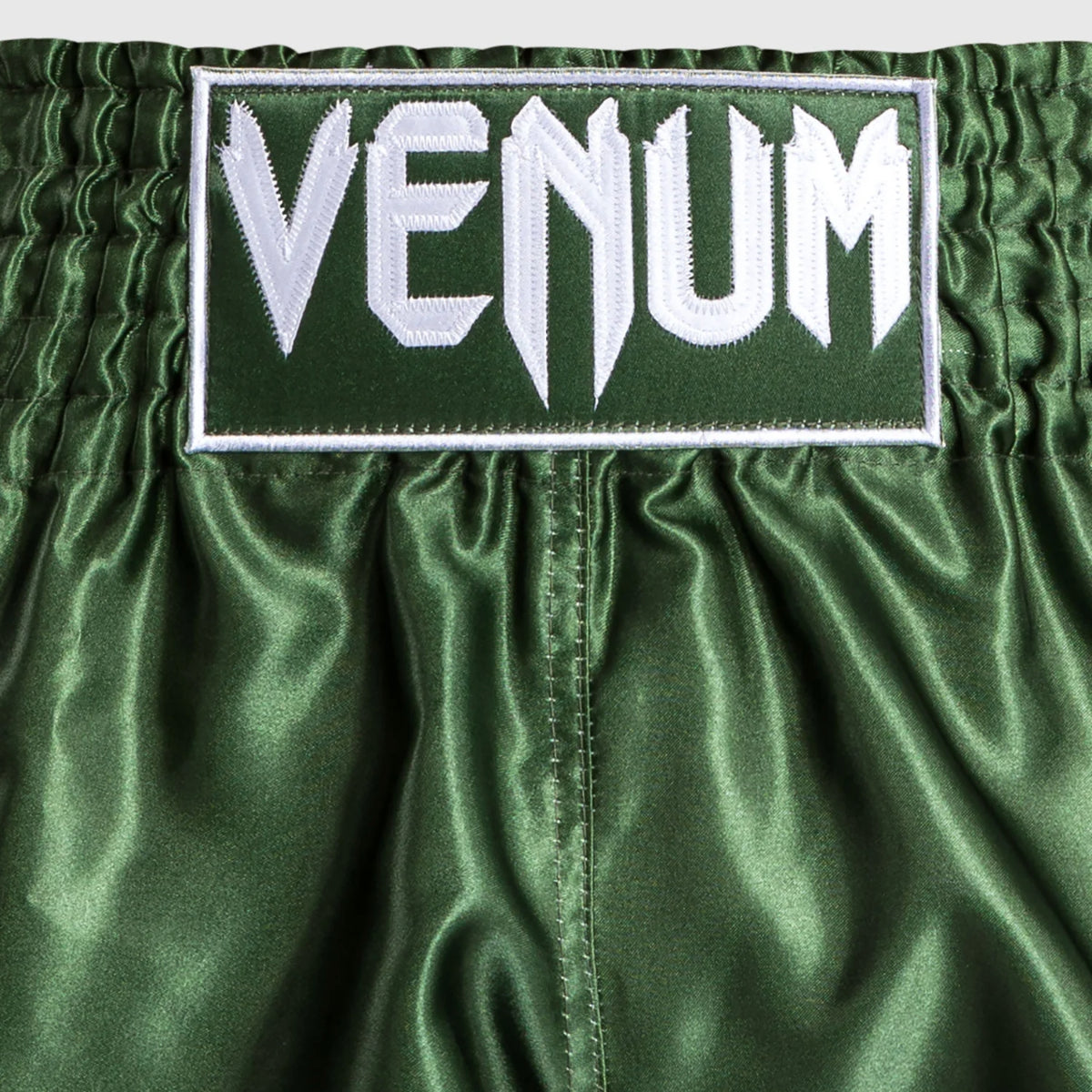 Venum Classic Muay Thai Shorts Khaki/White at Bytomic Trade and Wholesale