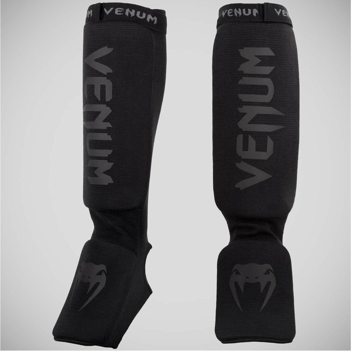 Black/Black Venum Kontact Shin Instep Guards OLD    at Bytomic Trade and Wholesale