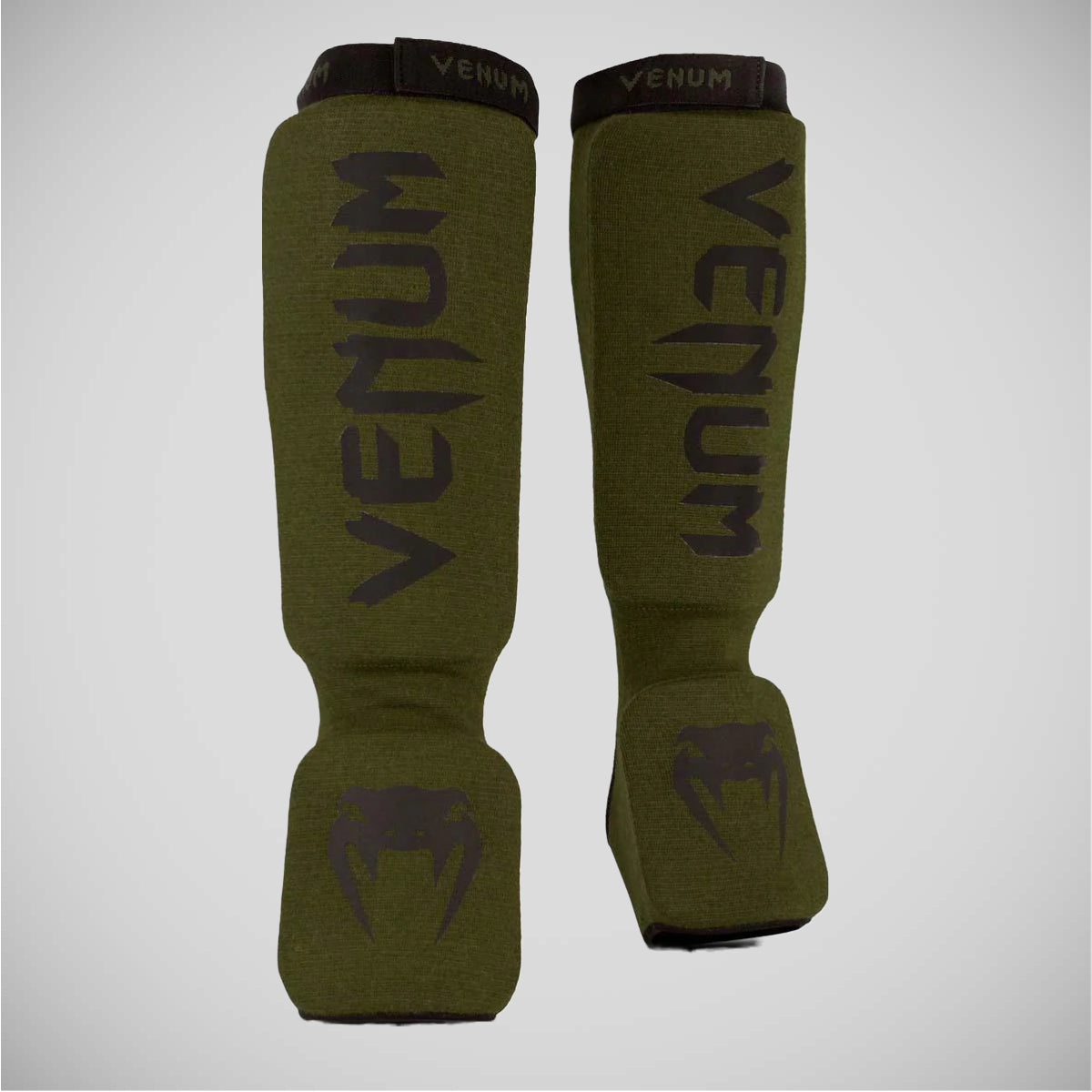 Khaki/Black Venum Kontact Shin Instep Guards at Bytomic Trade and Wholesale