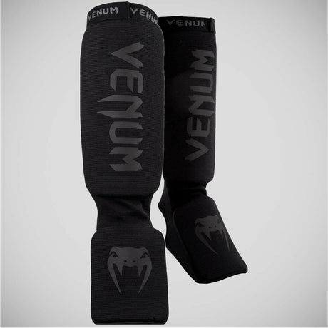 Black/Black Venum Kontact Shin Instep Guards OLD    at Bytomic Trade and Wholesale