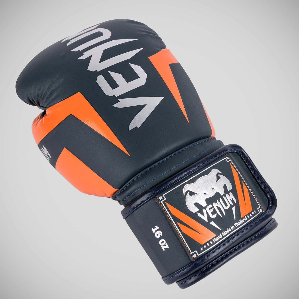 Navy/Silver/Orange Venum Elite Boxing Gloves at Bytomic Trade and Wholesale