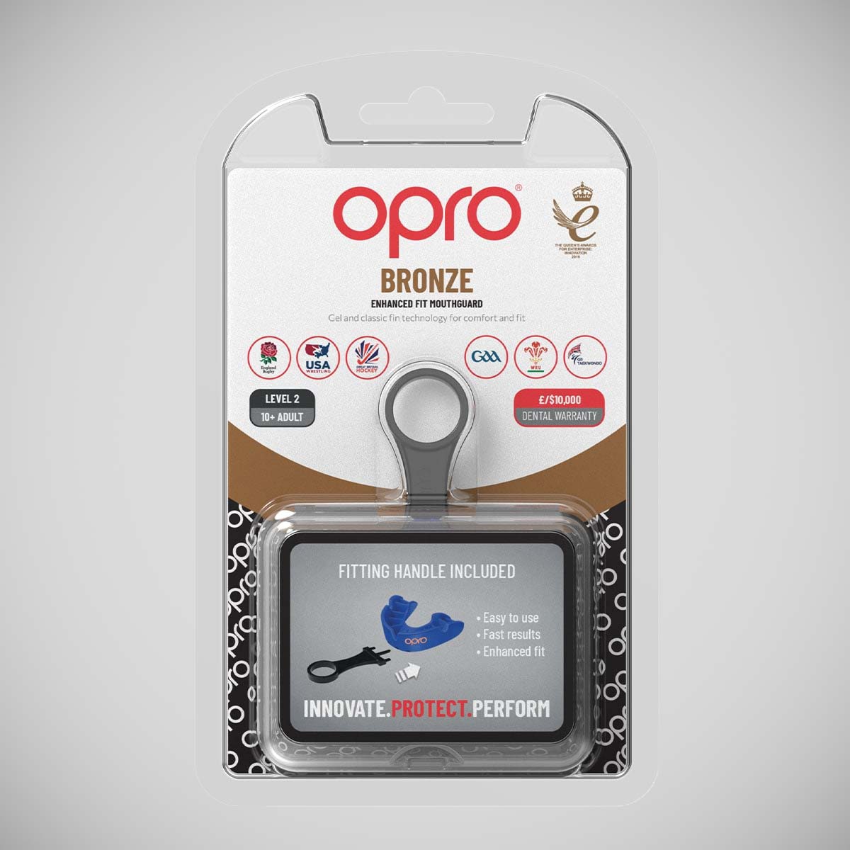 Opro Bronze Self-Fit Mouth Guard Blue at Bytomic Trade and Wholesale