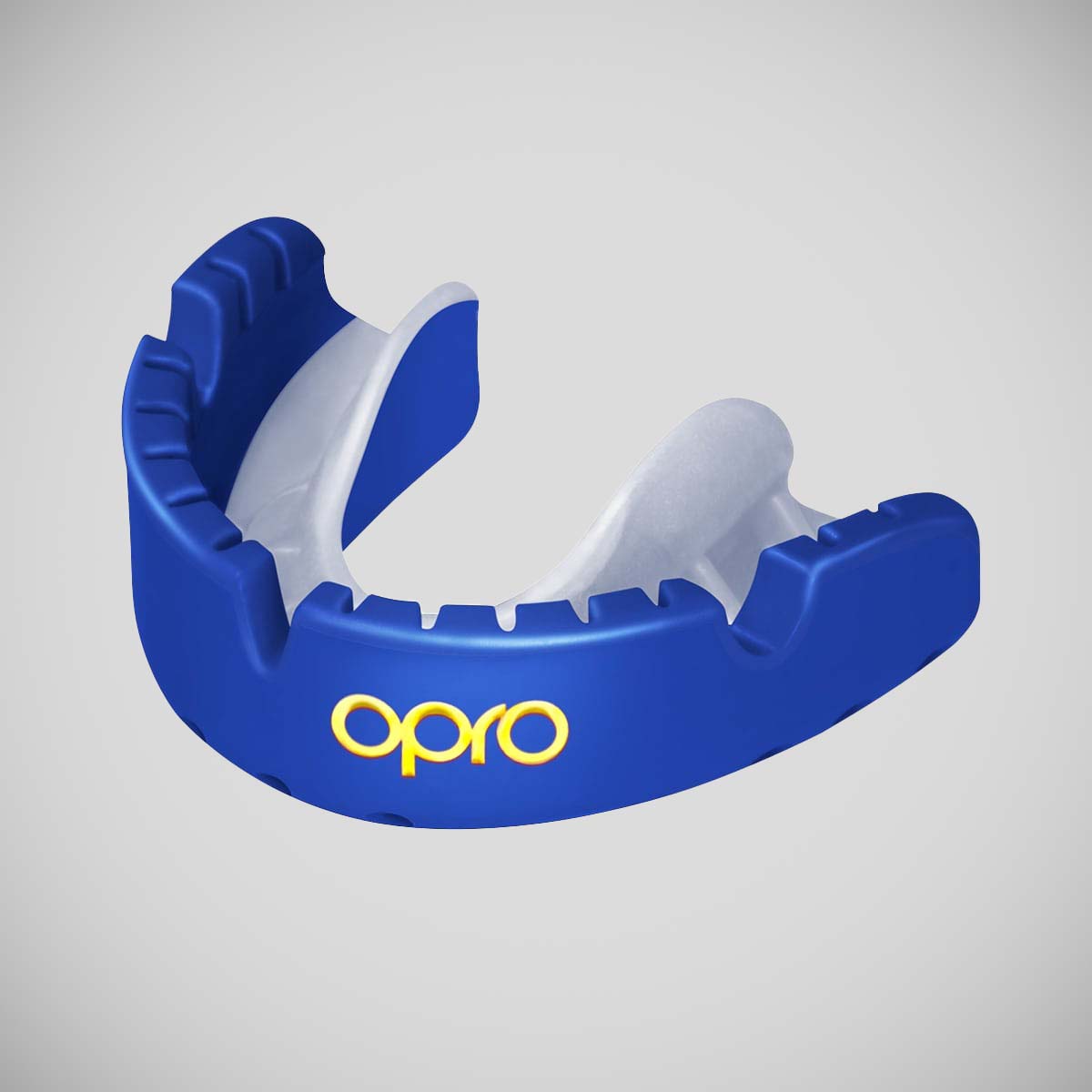 Blue/Pearl Opro Gold Braces Self-Fit Mouth Guard at Bytomic Trade and Wholesale