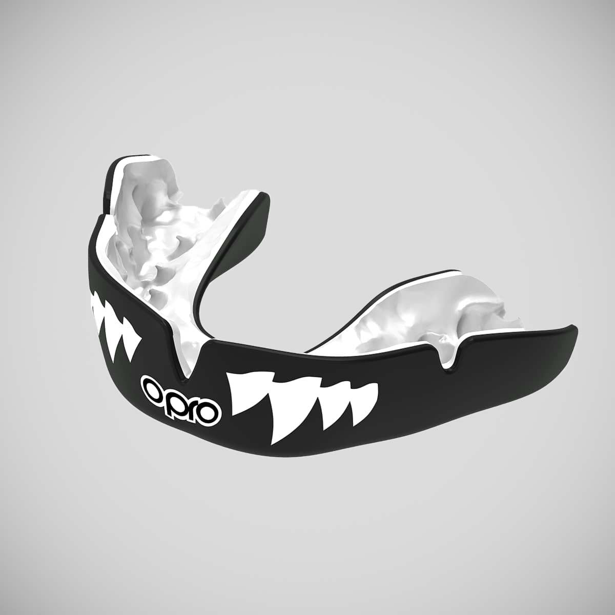 Black/White Opro Instant Custom-Fit Jaws Mouth Guard at Bytomic Trade and Wholesale
