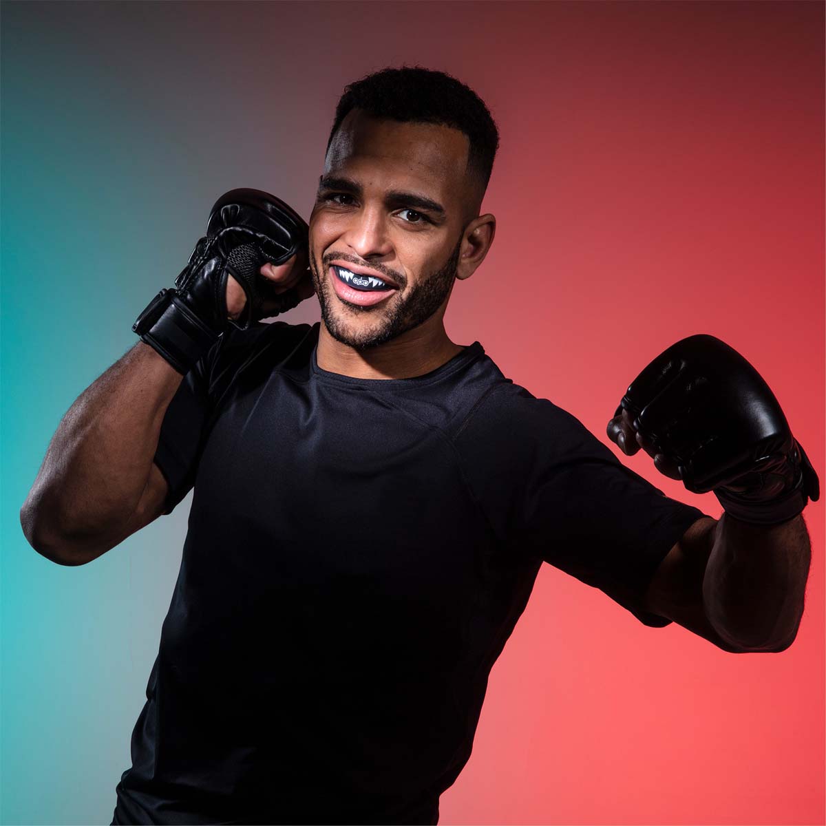 Black/White Opro Instant Custom-Fit Jaws Mouth Guard at Bytomic Trade and Wholesale