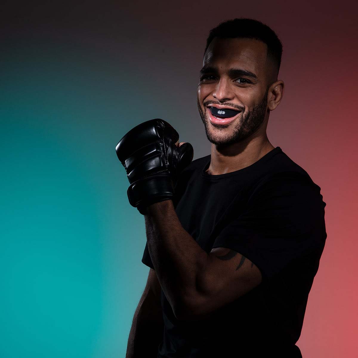 Black/White Opro Instant Custom-Fit Single Colour Mouth Guard at Bytomic Trade and Wholesale