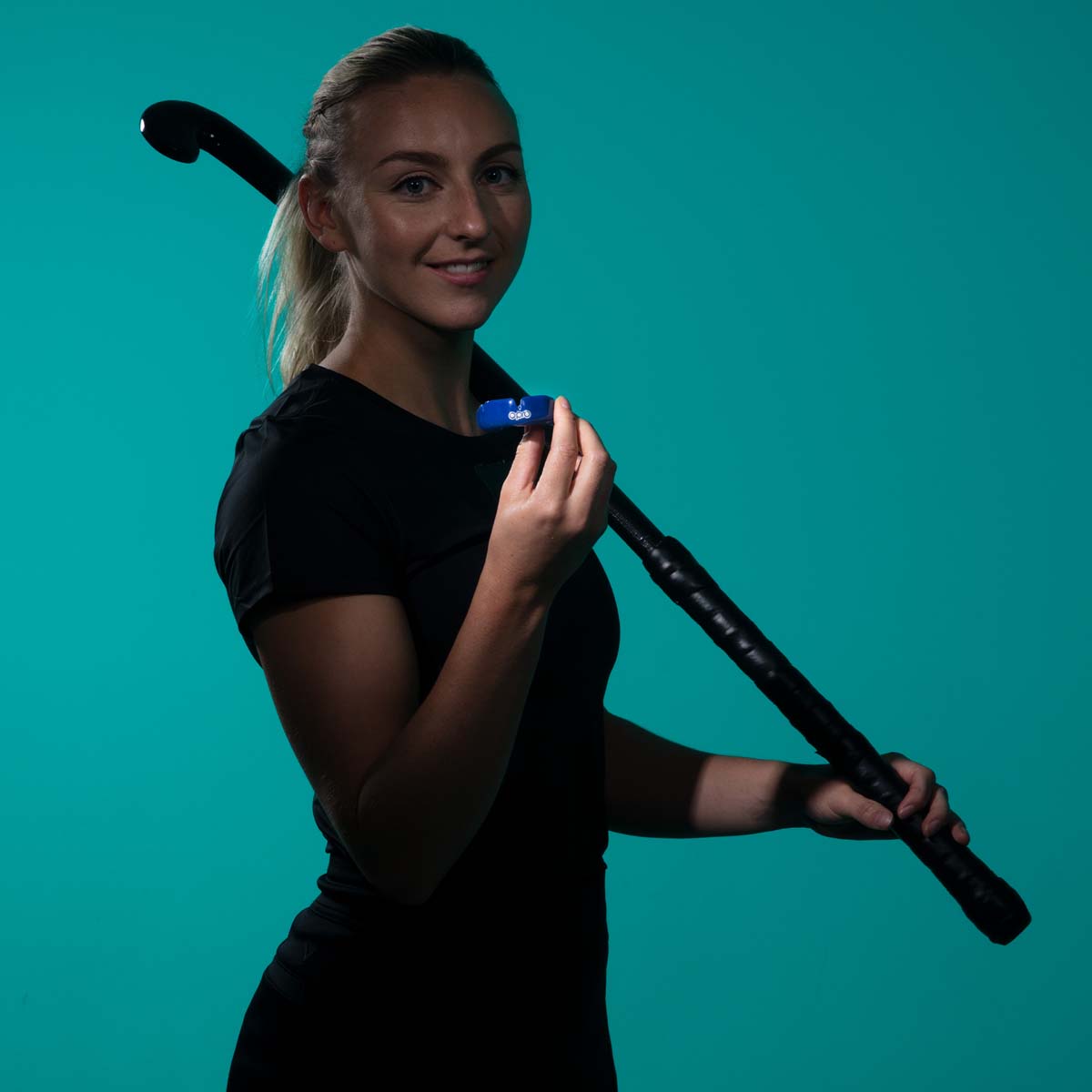 Dark Blue/Gold Opro Instant Custom-Fit Single Colour Mouth Guard at Bytomic Trade and Wholesale