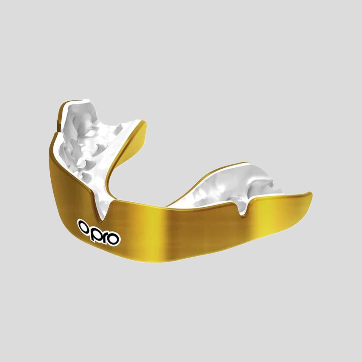 Gold/White Opro Instant Custom-Fit Single Colour Mouth Guard Default Title at Bytomic Trade and Wholesale