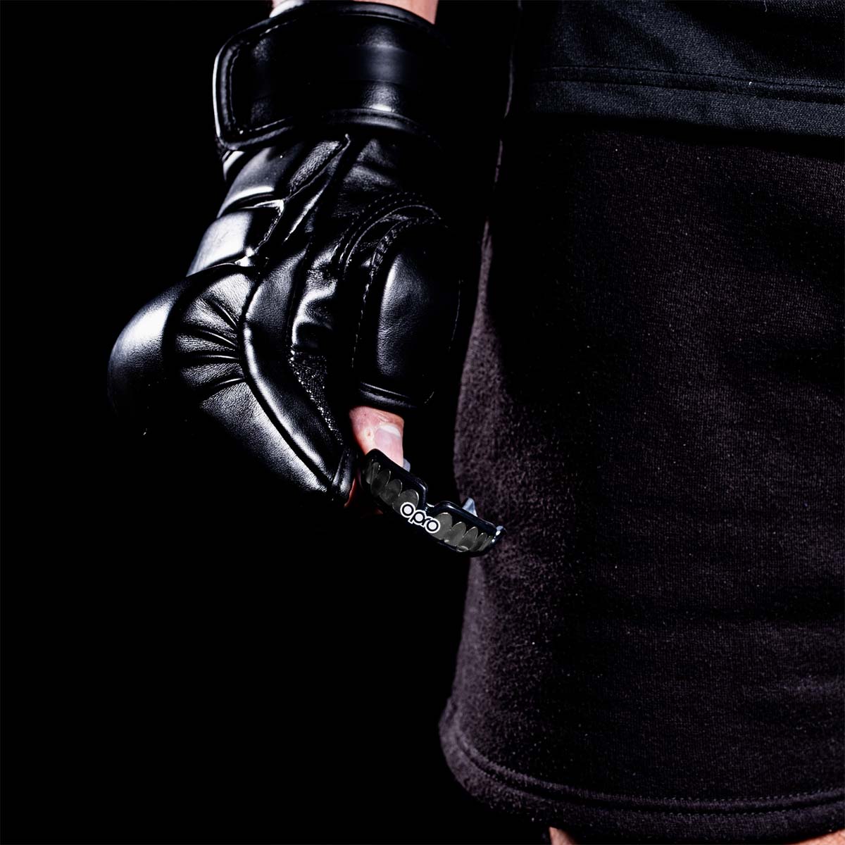 Black/Silver/White Opro Instant Custom-Fit Teeth Mouth Guard at Bytomic Trade and Wholesale