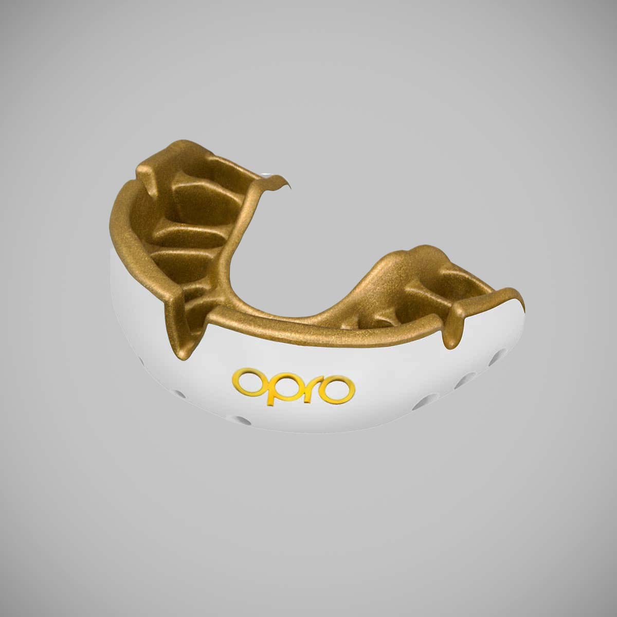 Opro Junior Gold Self-Fit Mouth Guard White/Gold at Bytomic Trade and Wholesale