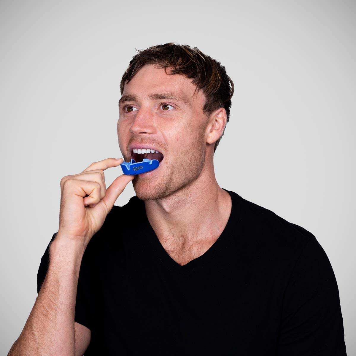 Dark Blue/Blue Opro Silver Self-Fit Mouth Guard at Bytomic Trade and Wholesale