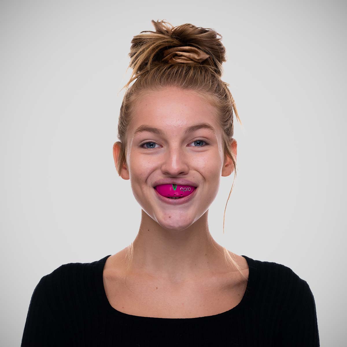 Pink-Green Opro Silver Self-Fit Mouth Guard at Bytomic Trade and Wholesale