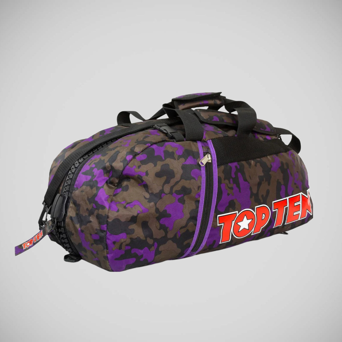 Purple/Camo Top Ten Sportbag-Backpack at Bytomic Trade and Wholesale