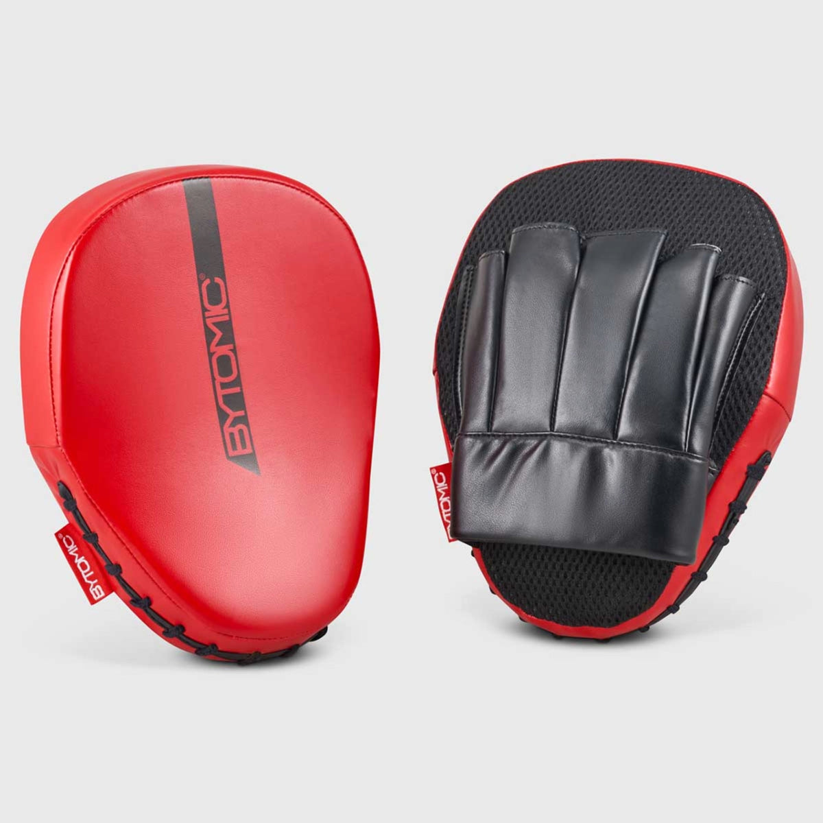 Red/Black Bytomic Red Label Focus Mitts at Bytomic Trade and Wholesale