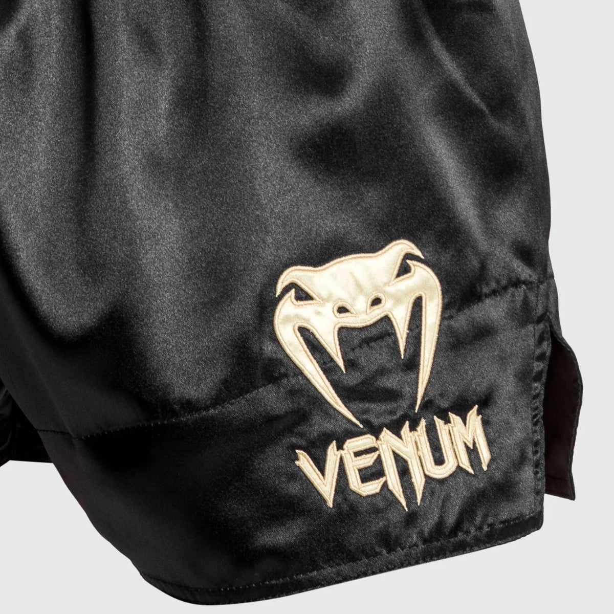 Venum Classic Muay Thai Shorts Red/Black/Gold at Bytomic Trade and Wholesale