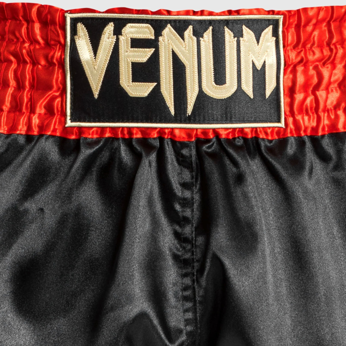 Venum Classic Muay Thai Shorts Red/Black/Gold at Bytomic Trade and Wholesale