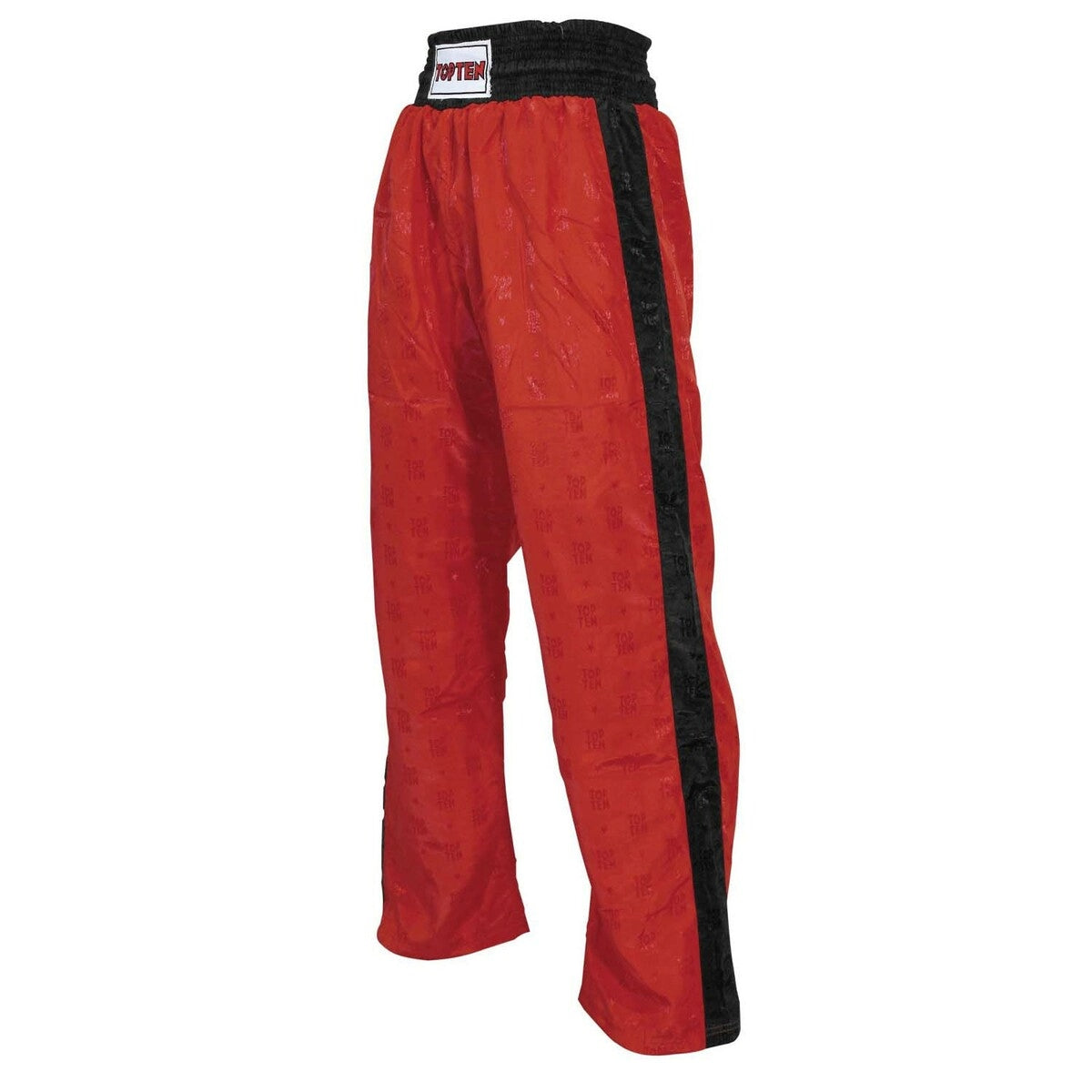 Red/Black Top Ten Adult Classic Kickboxing Pants at Bytomic Trade and Wholesale