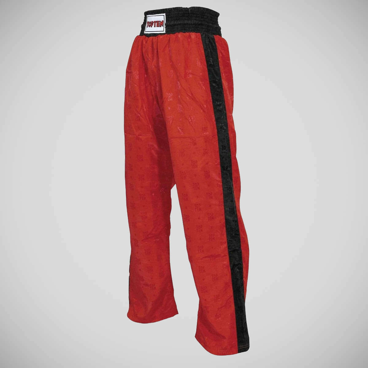 Red/Black Top Ten Adult Classic Kickboxing Pants at Bytomic Trade and Wholesale