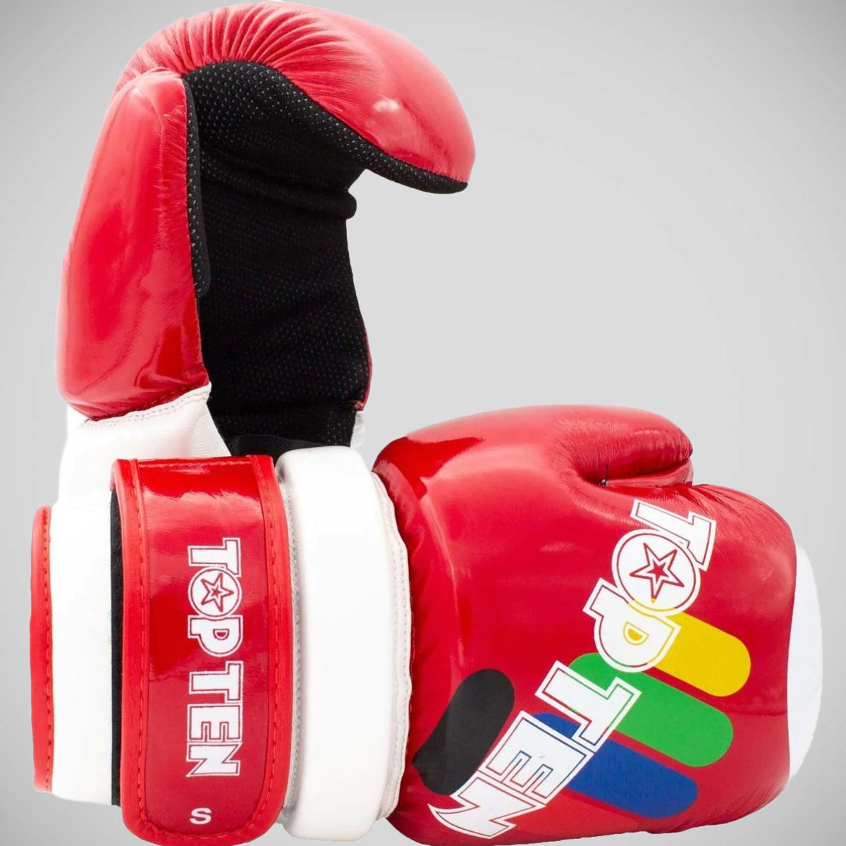 Red Top Ten Glossy Block ITF Pointfighter Glove at Bytomic Trade and Wholesale