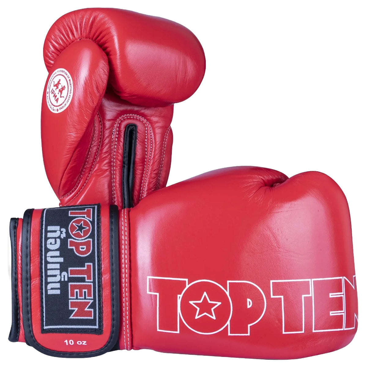 Red Top Ten Mad IFMA Boxing Gloves at Bytomic Trade and Wholesale
