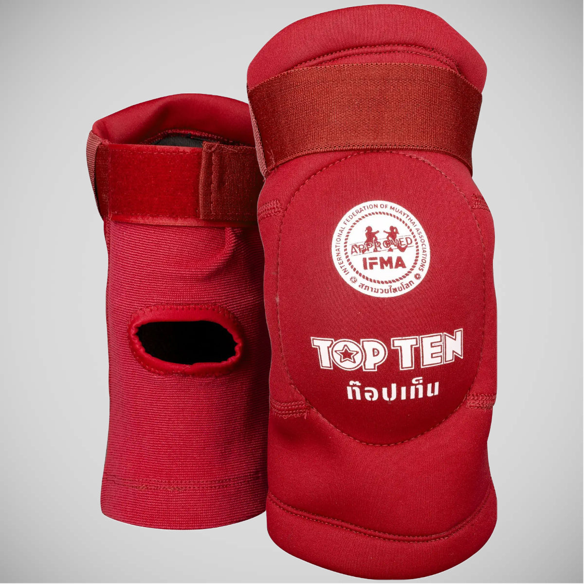 Red Top Ten Sok IFMA Elbow Guards at Bytomic Trade and Wholesale