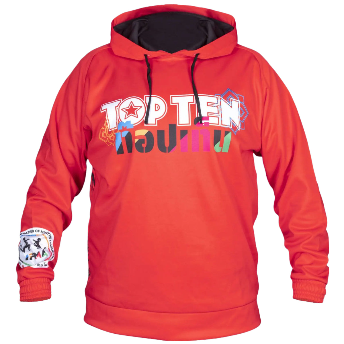 Red Top Ten Wai Khru IFMA Hoodie at Bytomic Trade and Wholesale