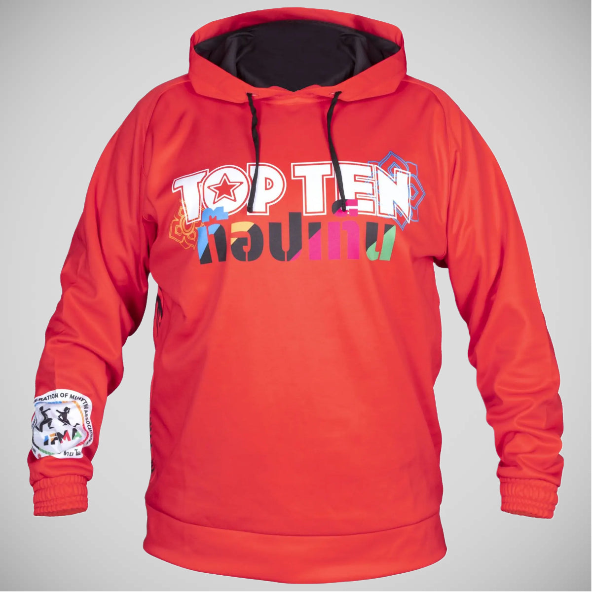 Red Top Ten Wai Khru IFMA Hoodie at Bytomic Trade and Wholesale