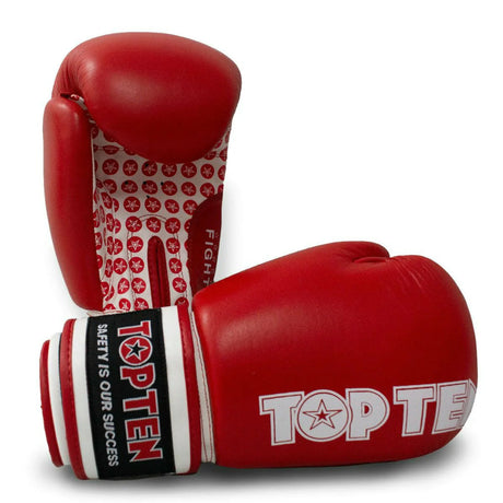 Red/White Top Ten Fight Boxing Gloves    at Bytomic Trade and Wholesale