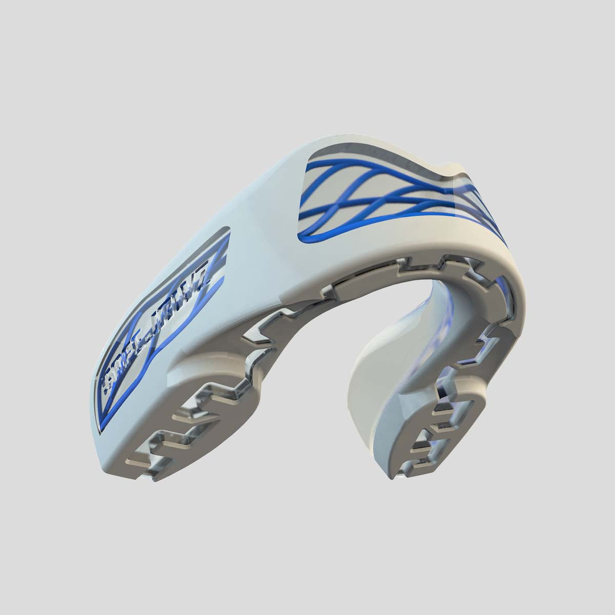 White/Blue SafeJawz Nitro Mouth Guard at Bytomic Trade and Wholesale