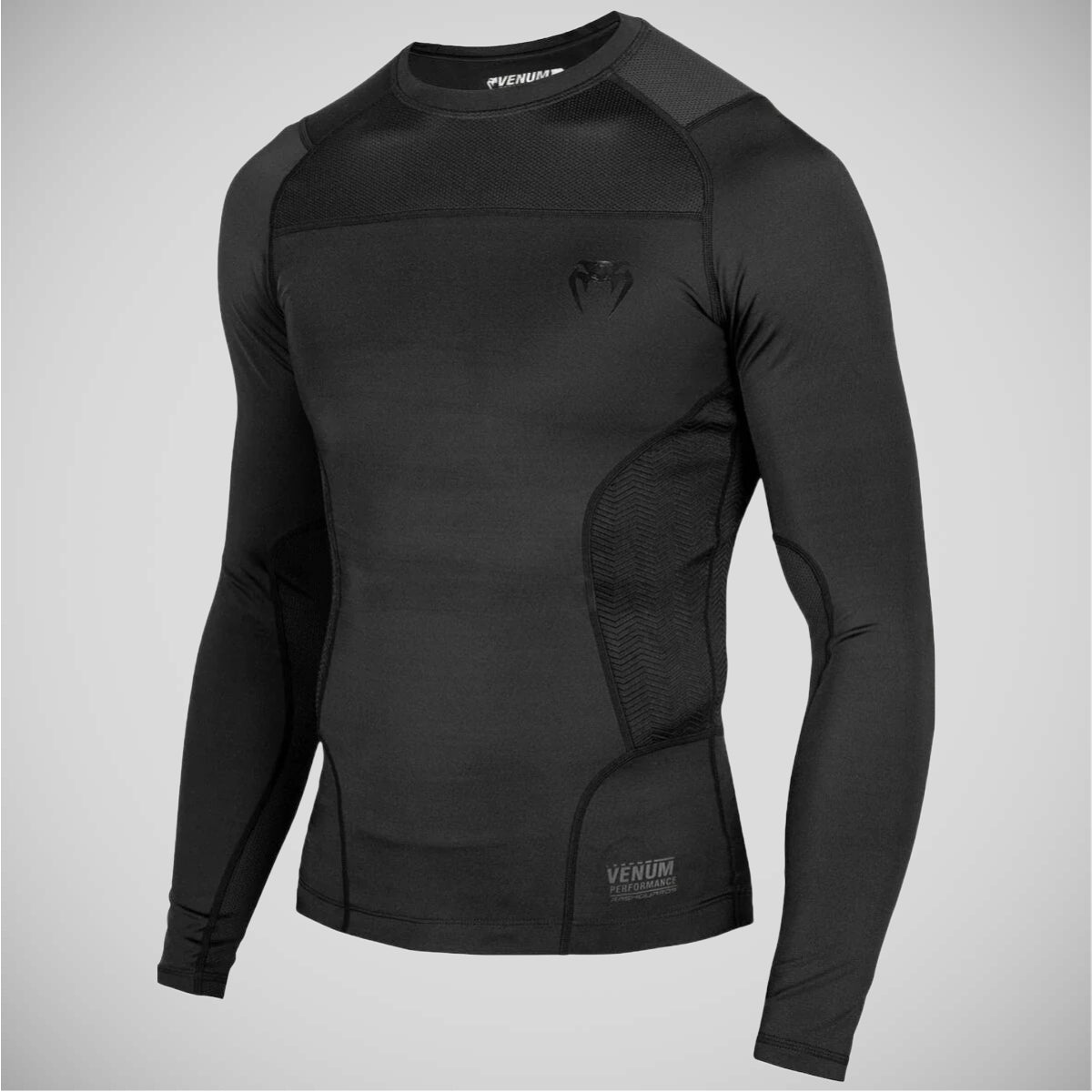 Black Venum G-Fit Long Sleeved Rash Guard at Bytomic Trade and Wholesale