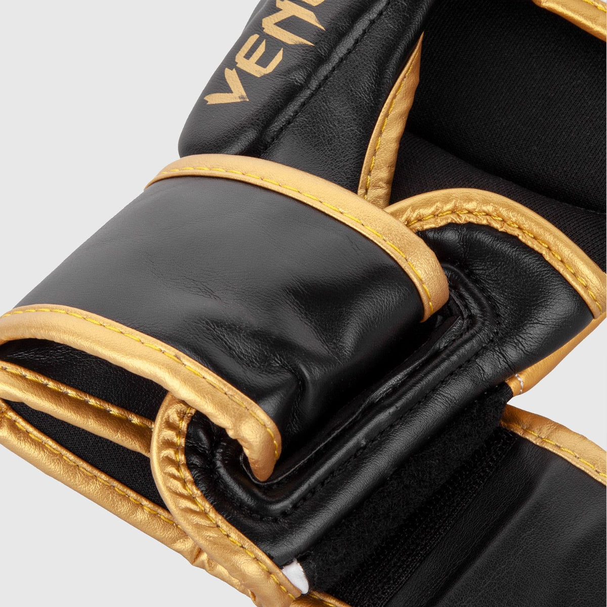 White/Black/Gold Venum Challenger 3.0 MMA Sparring Gloves at Bytomic Trade and Wholesale