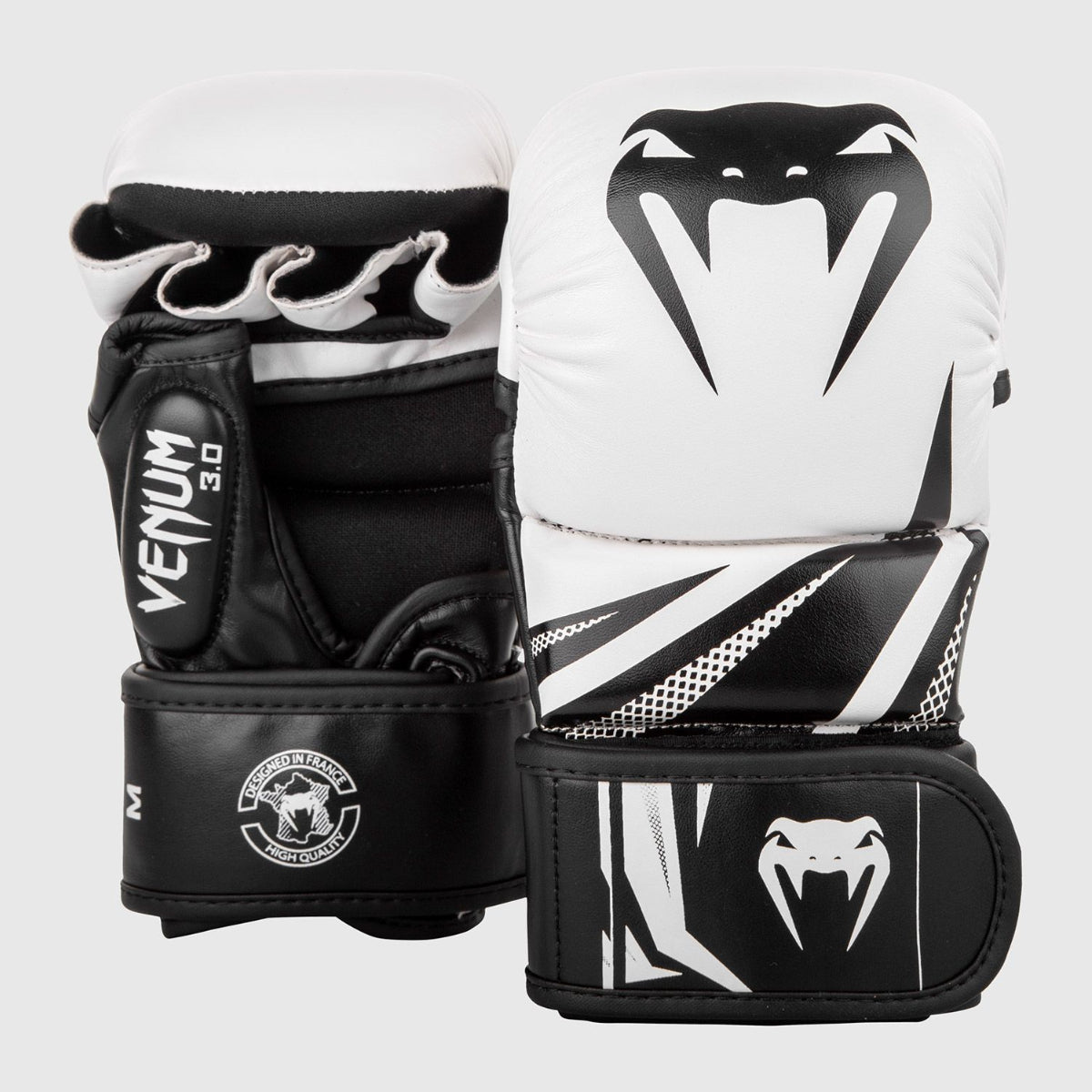 White/Black Venum Challenger 3.0 MMA Sparring Gloves at Bytomic Trade and Wholesale